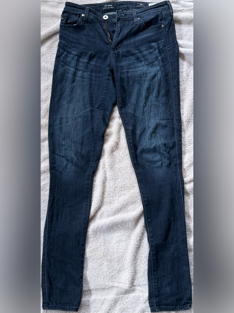 Ag Adriano Goldschmied Dark Blue Skinny Jeans